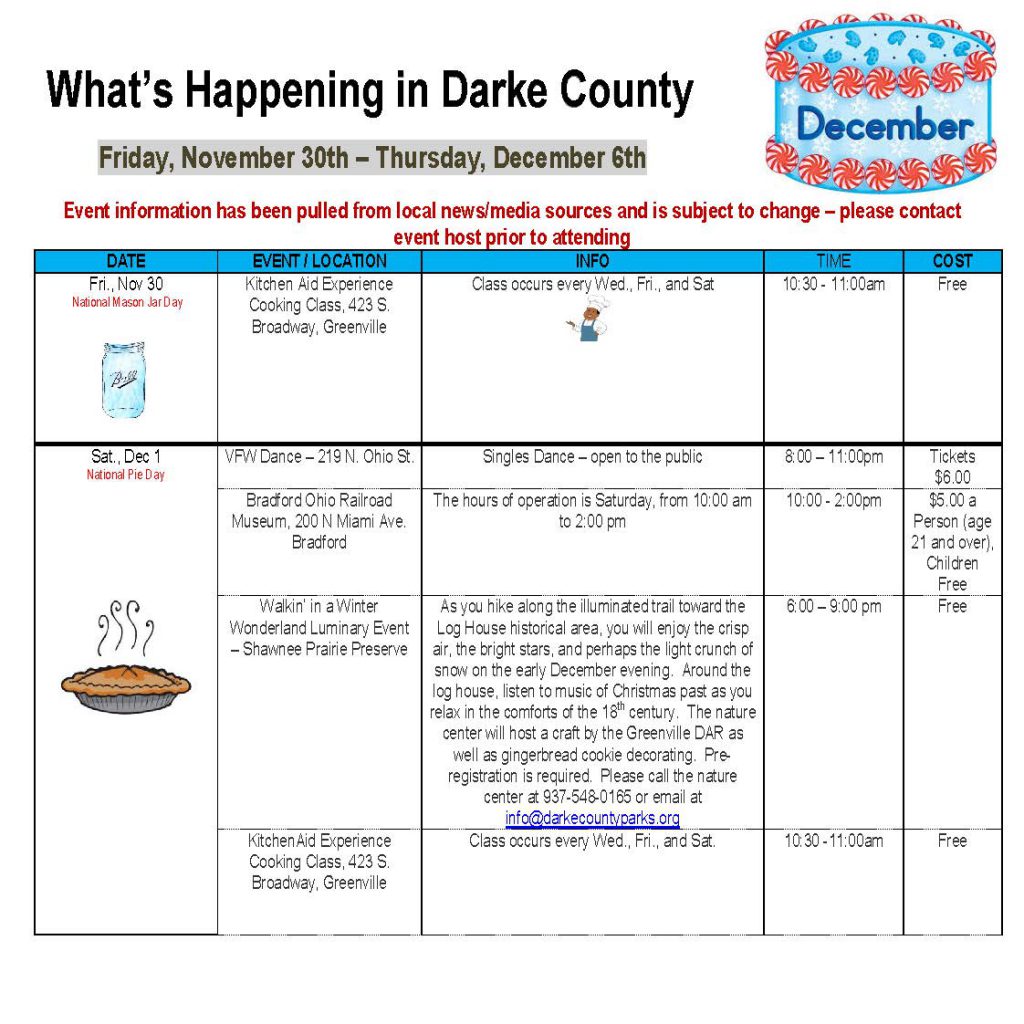 Community Calendar Whats Happening 11.23.18 Page 5